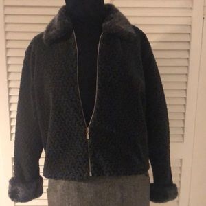 Willi Smith Jacket with faux fur.